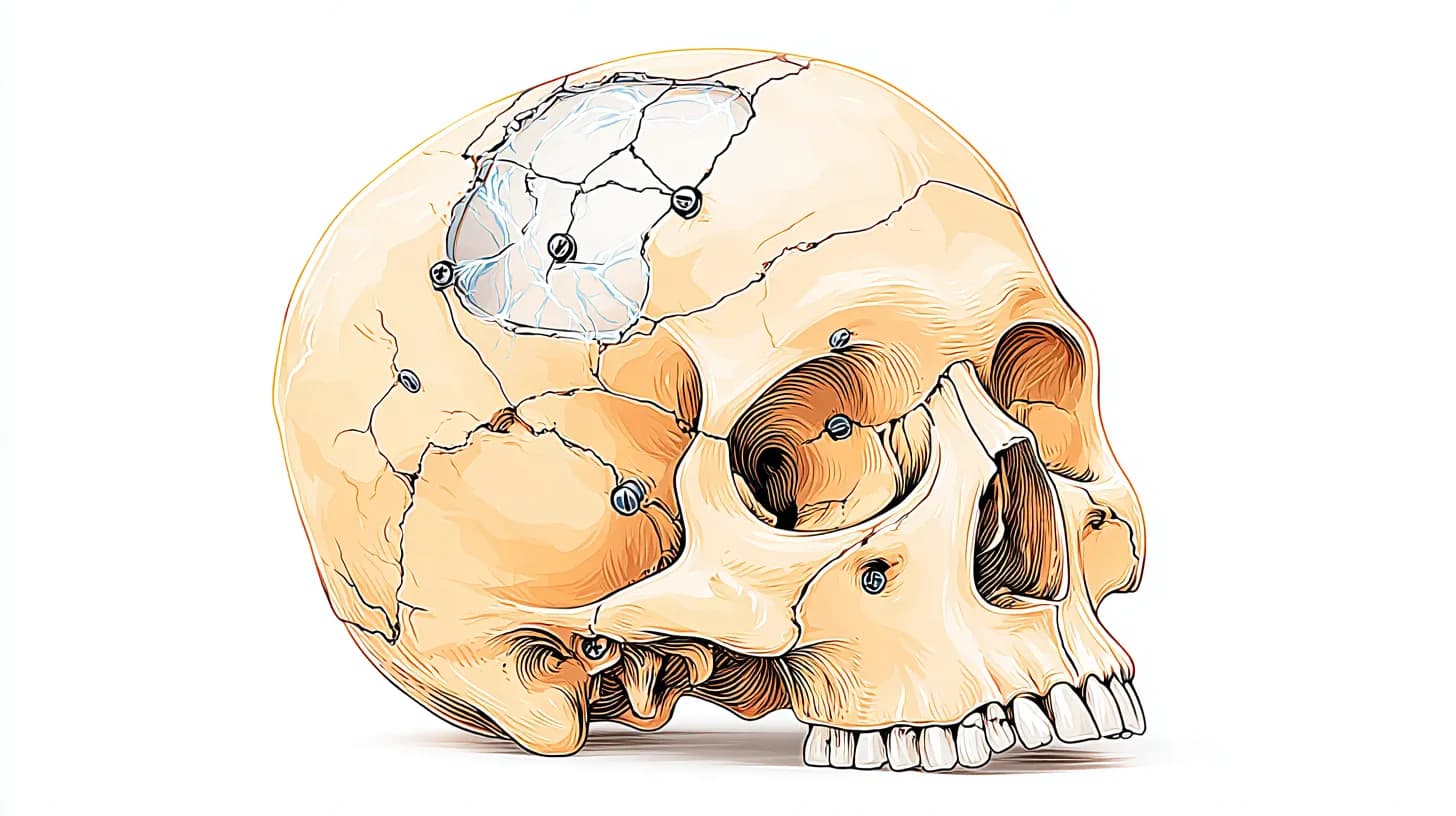 🕳️ Correção de Afundamento de Crânio