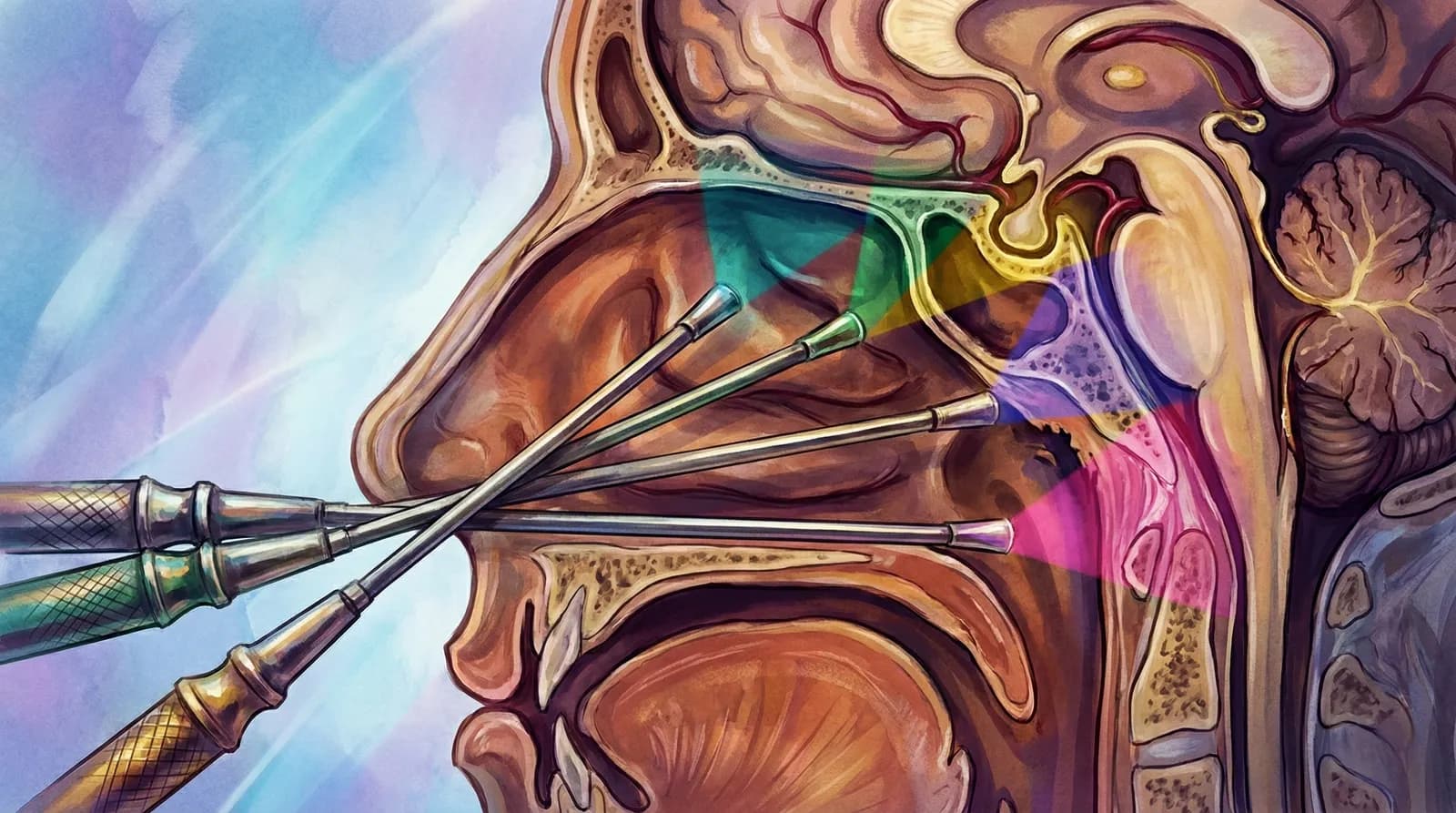 👃 Abordagem Endoscópica Endonasal Ampliada