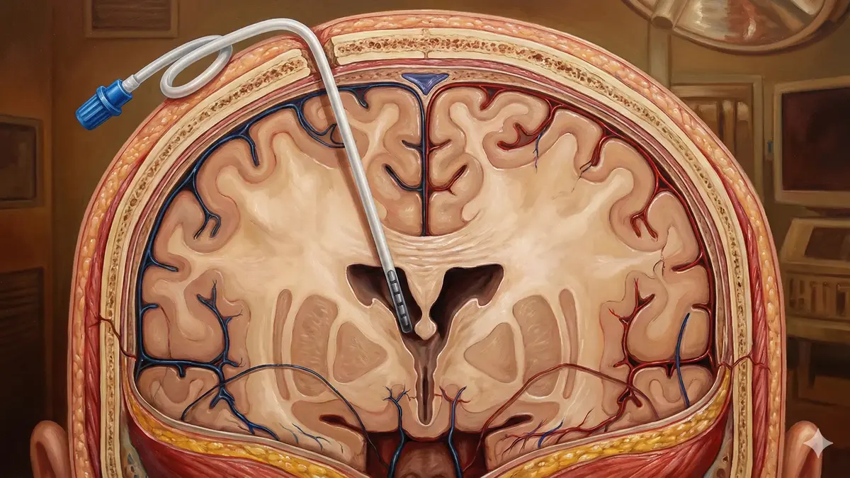 Implante de Dreno Ventricular Externo (DVE)